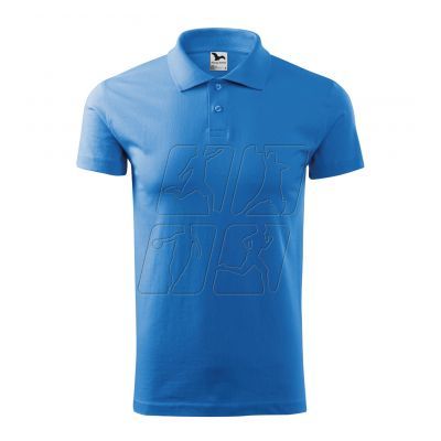 5. Malfini Single J. M MLI-20214 azure polo shirt