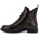 3. Women's patent leather brown ankle boots S.Barski HY62-8140