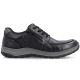 2. Men's comfortable leather shoes, width H, black, Rieker 03607-24