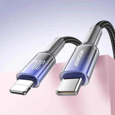 9. Joyroom S-A42 Crystal-Clear Series 30W USB-C - Lightning cable 1.2m - black