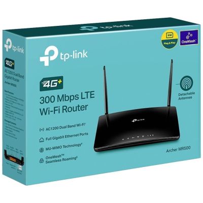 5. TP-Link Archer MR500 Wireless Router Gigabit Ethernet Dual-band (2.4 GHz/5 GHz) 3G 4G Black
