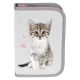 PASO Sweet Kitty gray school pencil case with school accessories - PP23KC-P001
