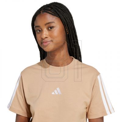 5. adidas Essentials 3-Stripes Cotton T-shirt W JV7359