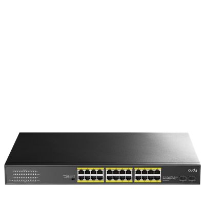Cudy GS1028PS2 Gigabit Ethernet (10/100/1000) Network Links PoE Support Black