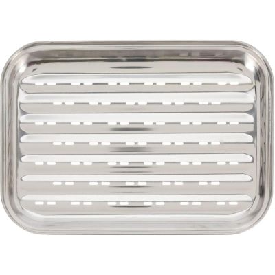4. GRILLING TRAY 34x24CM STAINLESS STEEL