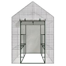AWTOOLS GARDEN GREENHOUSE WHITE 143x143x195cm