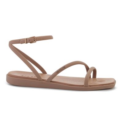 6. CROCS MIAMI ANKLE STRAP SANDAL IN MILK CHOCOLATE 212256-2JJ