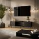3. TV cabinet EF LUCCA 180x40x59 black
