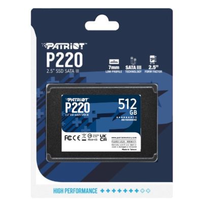 2. SSD PATRIOT P220 512GB SATA3 2.5"