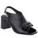 Women's black Jezzi RMR25112-3 block heel sandals with bow