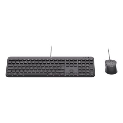 2. Logitech 920-013343 Keyboard Mouse Included Home/Office USB QWERTZ German Graphite