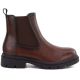 2. Women's brown leather ankle boots, Sergio Leone BT-01-S