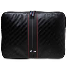 BMW Carbon & Red Stripe sleeve for a 14" laptop - black