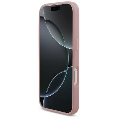 5. Guess Fixed Glitter Big 4G Case for iPhone 17 Pro / 18 Pro - Pink