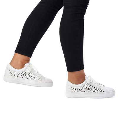 8. Rieker W RKR641 leather comfort shoes white
