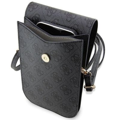 4. Guess 4G Stripe Handbag - Black