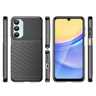 3. Thunder Case for Samsung Galaxy A26 Silicone Armored Cover - Black