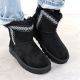 7. Women's black suede snow boots Potocki 06303