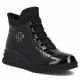 Black Patent Leather Women’s Ankle Boots Filippo DBT8075