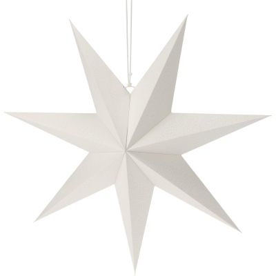 DECORATIVE HANGING PAPER STAR 60CM WHITE