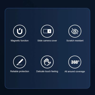 8. Nillkin CamShield Pro Magnetic Case iPhone 14 Plus Cover Camera Protector Blue (with MagSafe)