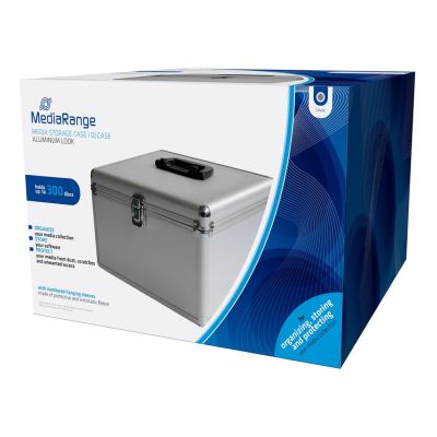 MediaRange BOX76 CD Cases Boxed Case 300 Discs Silver