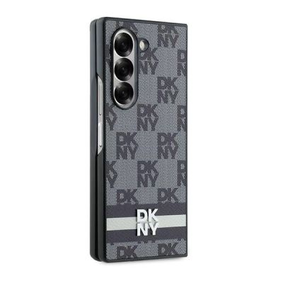 5. DKNY Checkered Pattern Printed Stripes case for Samsung Galaxy Z Fold 6 - black