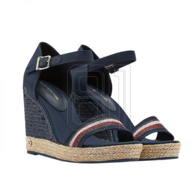 10. Tommy Hilfiger Grosgrain High Wedge Sandal W FW0FW05254