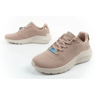 8. Skechers women's sports shoes Bobs Squad Waves beige light fashionable