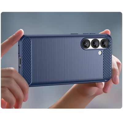 6. Carbon Case for Samsung Galaxy S25 - Blue