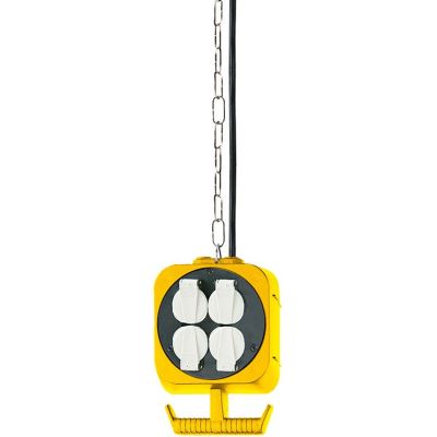 3. Brennenstuhl 1151760 5 m power strip 2 x sockets Black, White, Yellow