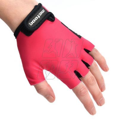 4. Cycling gloves Meteor Pink Jr 26196-26197-26198