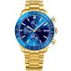 Men's Watch Giewont Chronograph Sapphire Gold Blue GW8720-B6