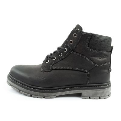 2. Wrangler Allan Mid men's boots, Chelsea boots, elegant leather, black