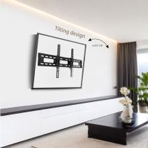 MACLEAN TV Wall Mount MAX. VESA 600X400, 32–90", 80 kg, Tilt Adjustment +15° to -15° MC-421