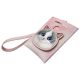7. Nimmy Big Eyed Pet 2.0 Cat 3-in-1 Phone Bag + Wallet + Tracker Case - Pink