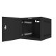 7. LANBERG WALL-MOUNTED RACK CABINET 10" 4U 280X310 BLACK, METAL DOORS (FLAT PACK) WF10-2304-00B