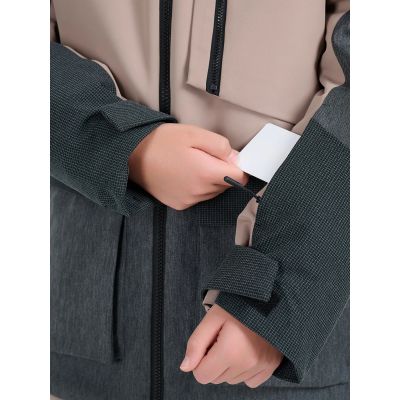 7. Children's snowboard jacket 10000 membrane 4F 4FJRAW25TTJAU1039-82S