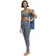 5. adidas Coreessentials Medium-Support Women's Sports Bra Gray HD7686