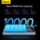 13. Baseus Adaman2 power bank with digital display 2x USB-A / 1x USB-C 10000mAh 30W - white