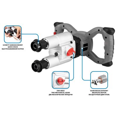 Graphite Energy+ 58GE129 18V Brushless Double Mixer without battery