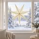 7. DECORATIVE HANGING PAPER STAR FSC 18x60CM WHITE 7 ARMS MICA