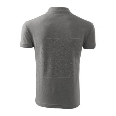 3. Men's Pique Polo Free Polo Shirt (Dark Grey Melange)