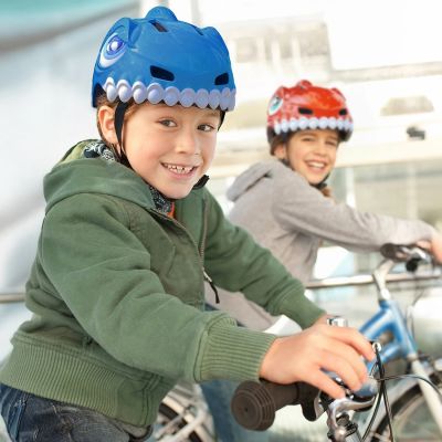 6. Wozinsky Children's Bike Helmet Dinosaur Pattern S - Blue