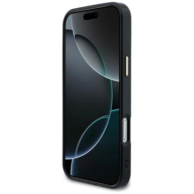 5. Guess IML Peony Dot MagSafe Case for iPhone 17 Pro Max - Black