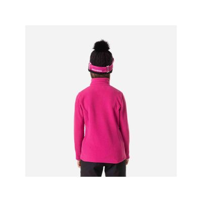 4. Rossignol Girl 1/2 Zip Fleece Sweatshirt Pink