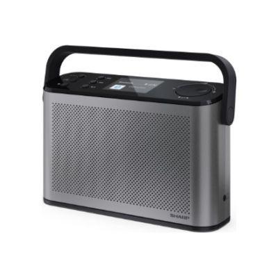 Sharp OSAKA DR-P540(GY) Portable Digital Stereo Radio with USB Port, Bluetooth, FM Radio and Wireless Connection