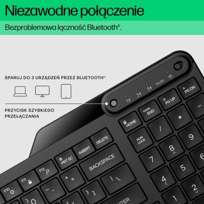 4. HP 460 Multi-Device Bluetooth Keyboard Wireless Black 7N7B8AA