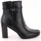4. Women’s black heeled ankle boots with warm lining M.Daszyński AF125-22