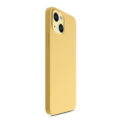 7. 3mk Hardy Silicone MagCase case for iPhone 15 Plus - yellow
